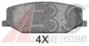 A.B.S. 36179 OE Brake Pad Set, disc brake